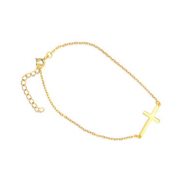 Gold Cross Bracelet